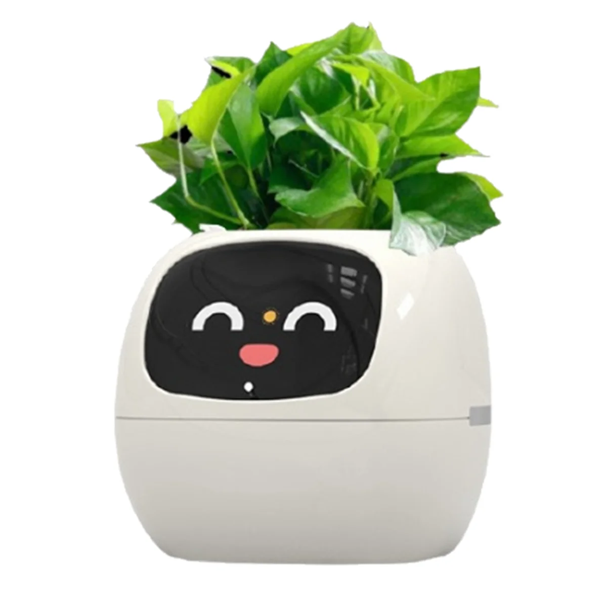 Ivy Smart Planter,USB Rechargeable Indoor Small Flower Pot for Indoor Decoration Make Raising Plant Easy and Fun White